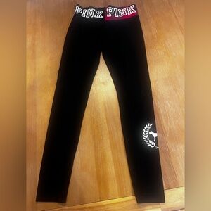 Victoria's Secret Pink black yoga pants XS